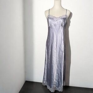 Vintage La Senza satin lavender slip dress coquette Fairycore dreamy M